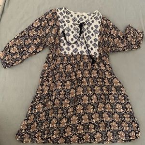 Fall printed dress
